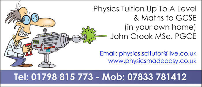 John Crook Physics Tutor MSc.BSc. PGCE